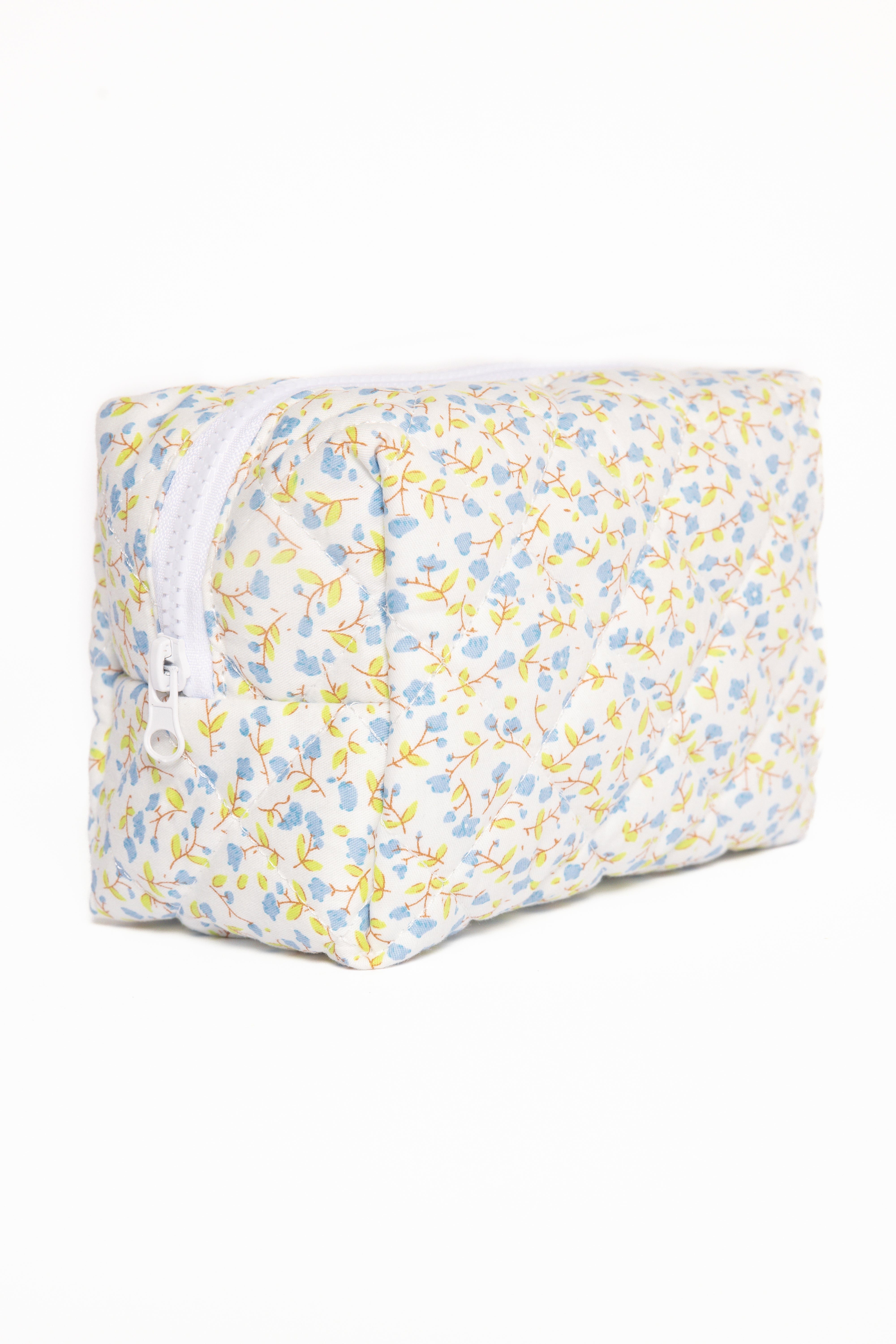 Clementine Cosmetic Bag - Blue Floral