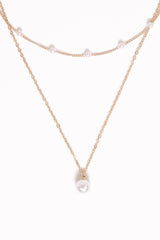 Corinna Necklace - Gold/Pearl