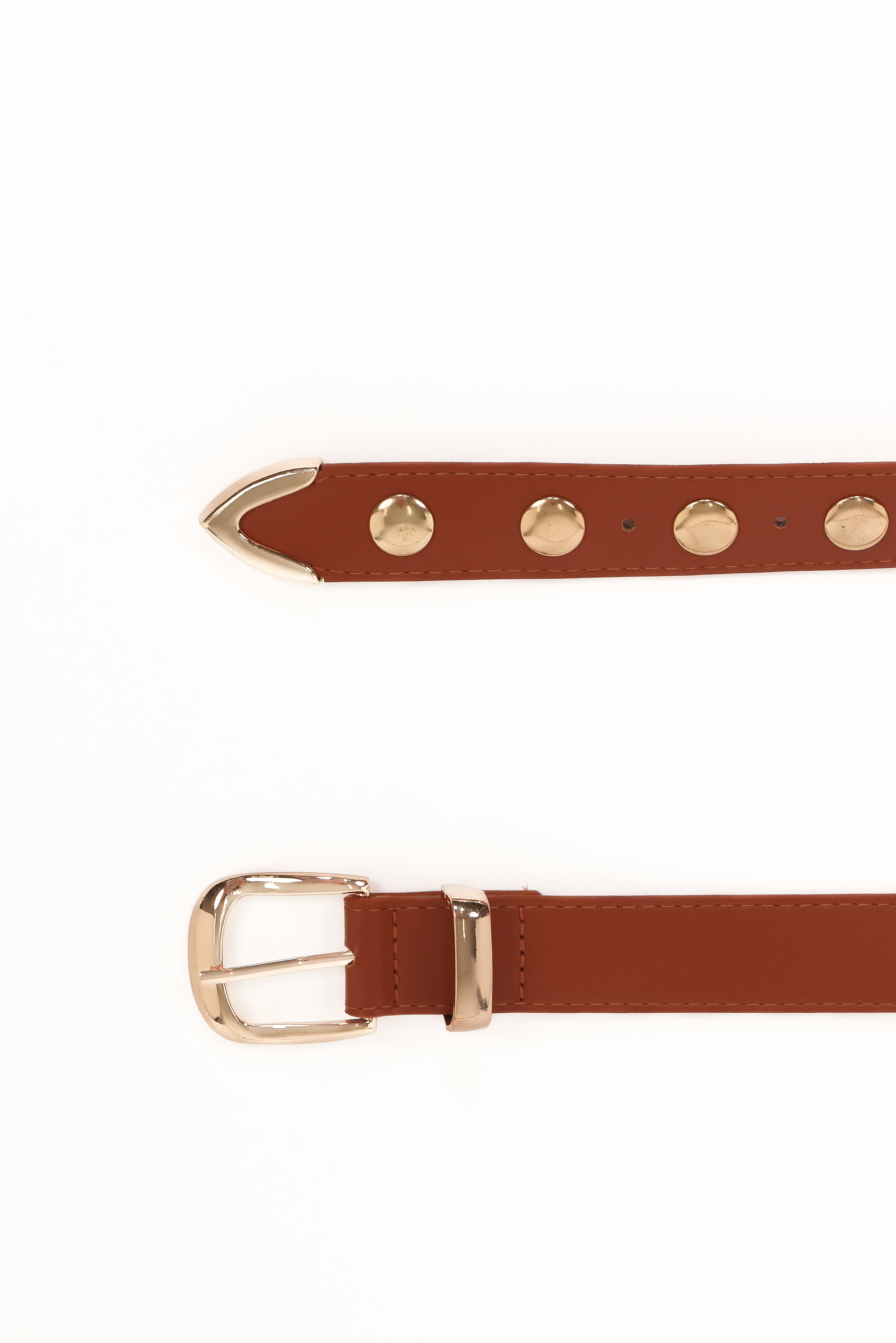 Dallas Studded Belt - Tan