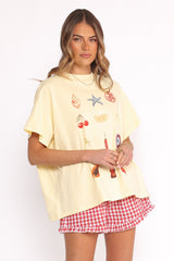 Daphne Short Set - Yellow Red Gingham