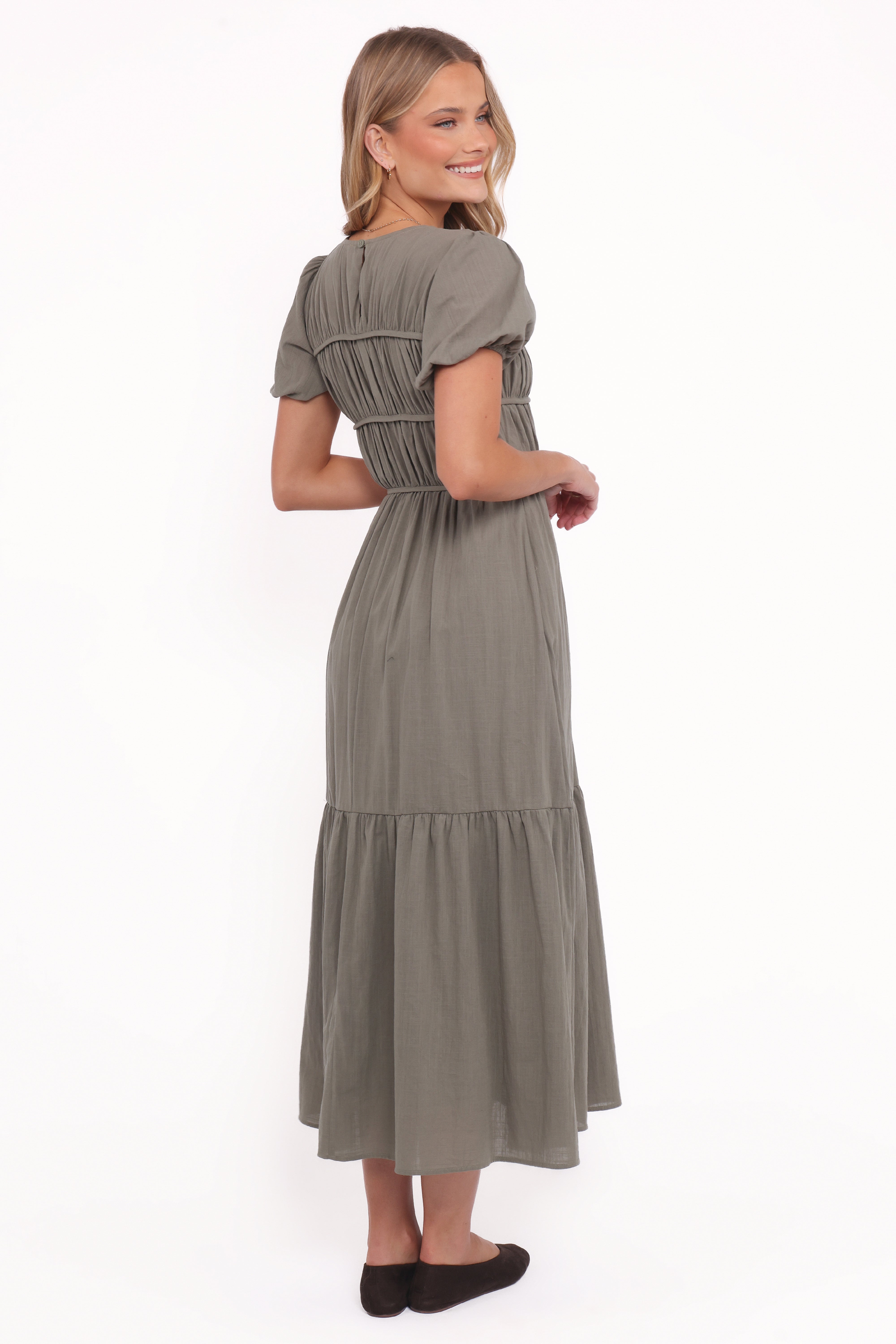 Deloria Maxi Dress - Olive