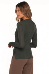 Delphine Top - Dark Green