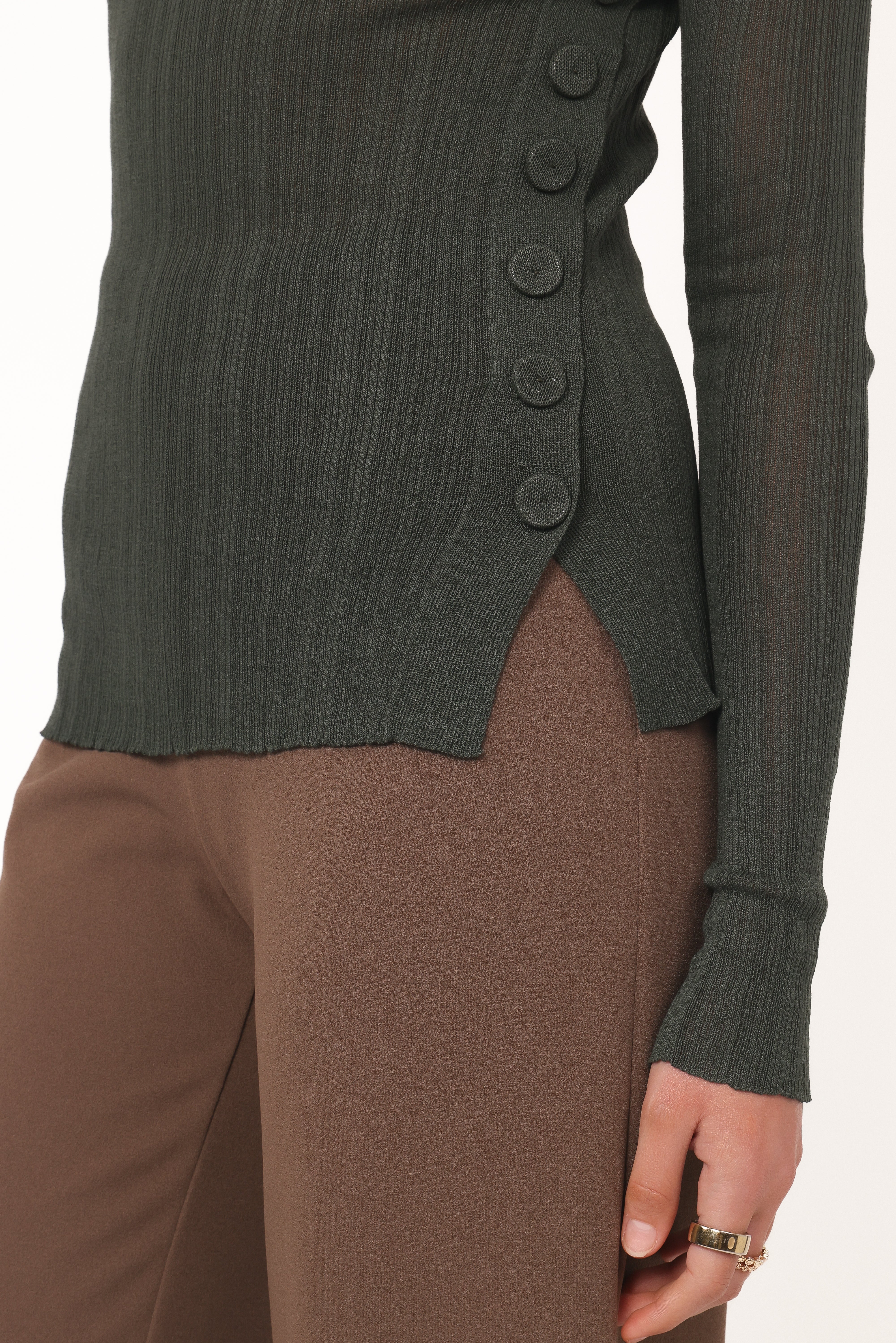 Delphine Top - Dark Green