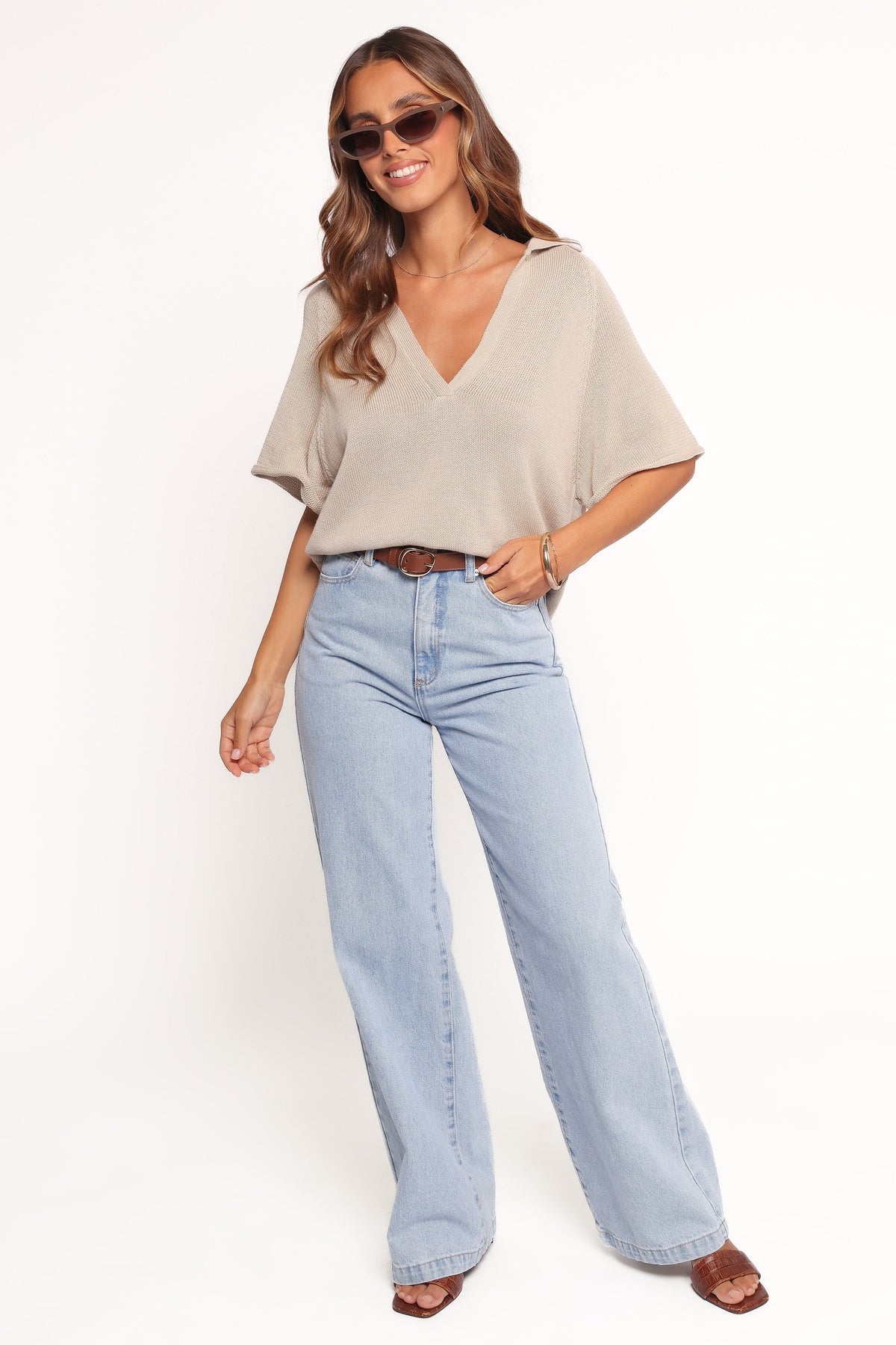 Eldora Knitted Top - Oatmeal