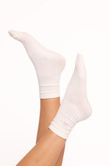 Elsie Bow Socks - White