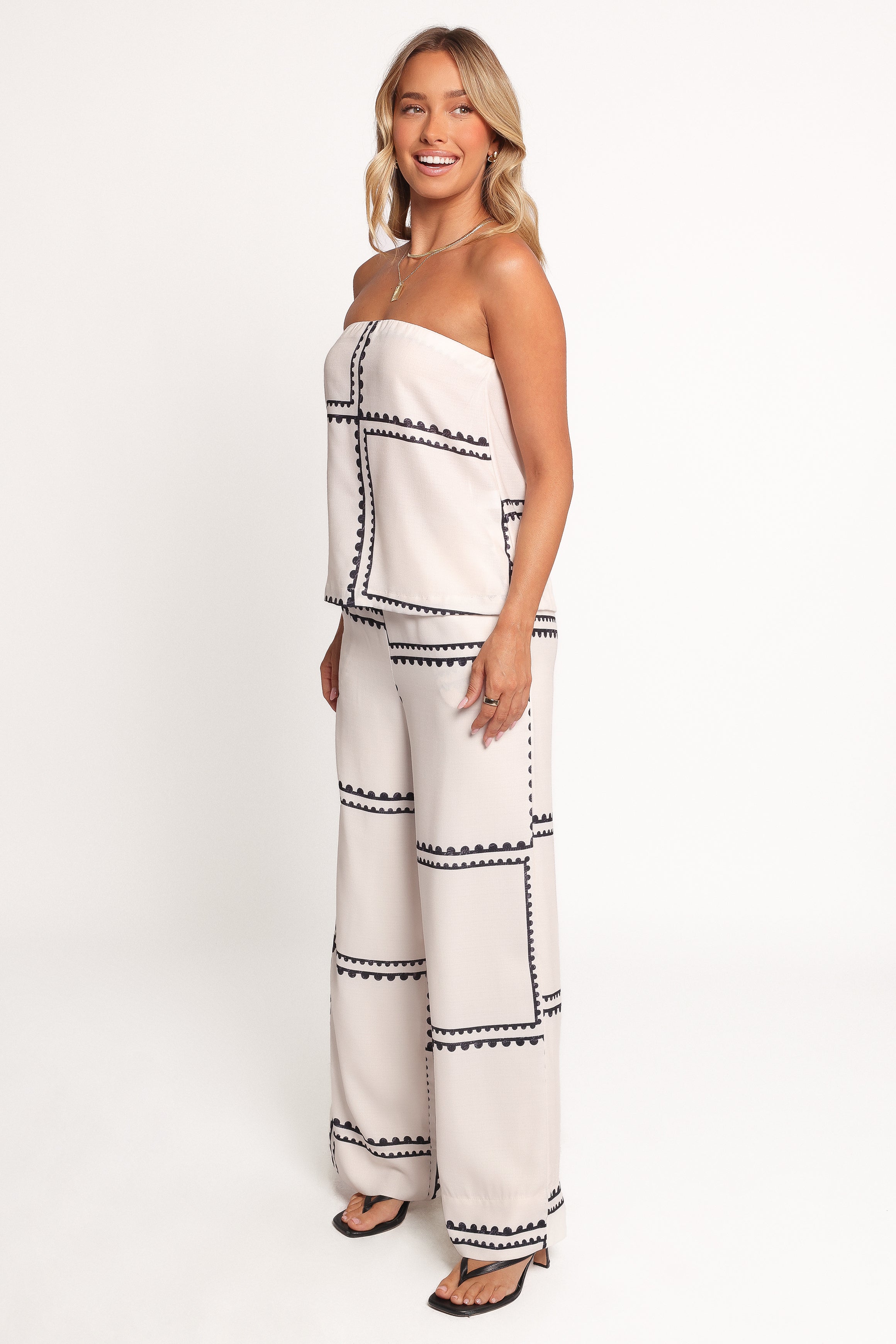 Ezra Pant Set - White