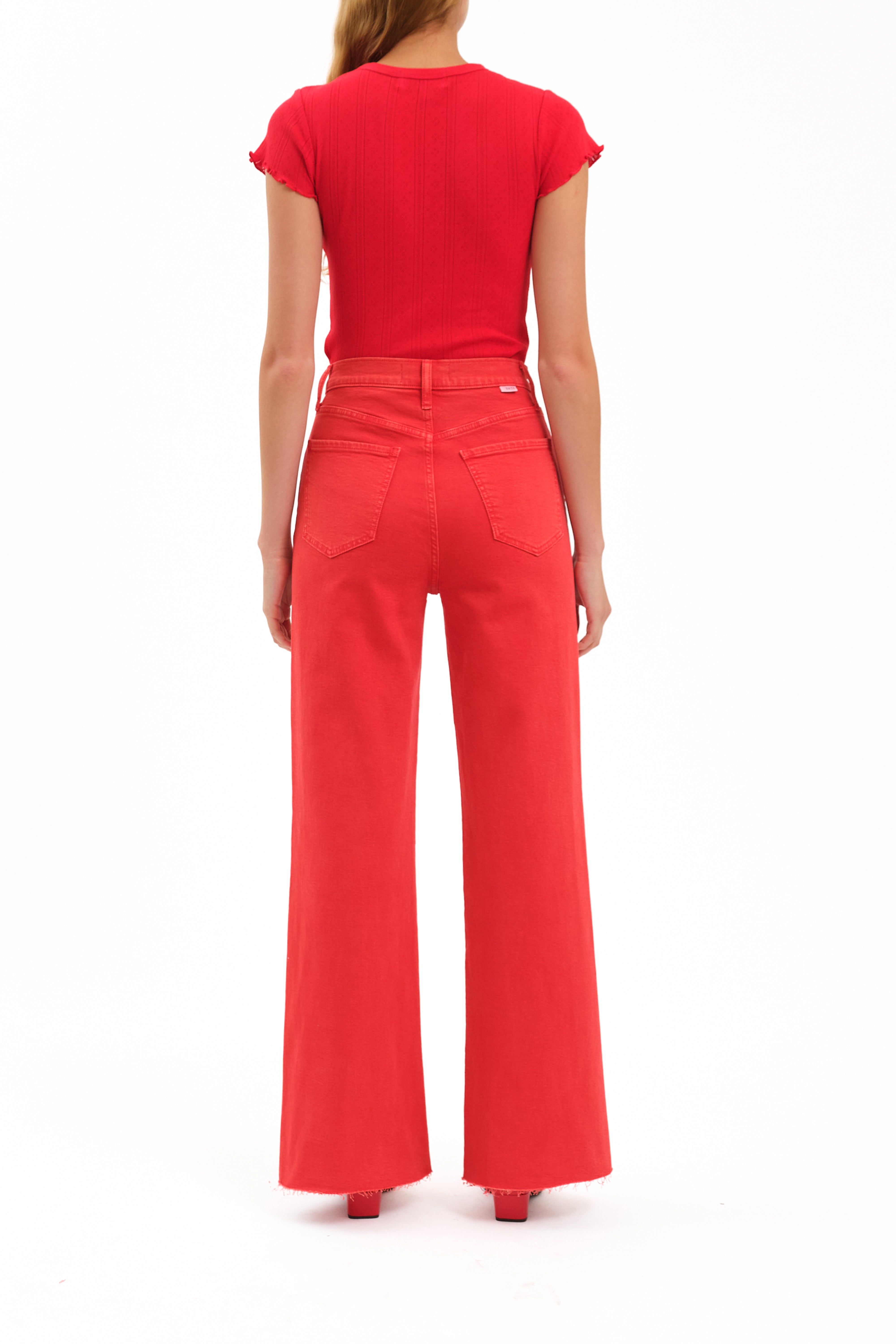 Far Out Wide Leg Jean - Cherry