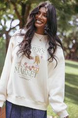 Farmers Market Sweatshirt - Cream