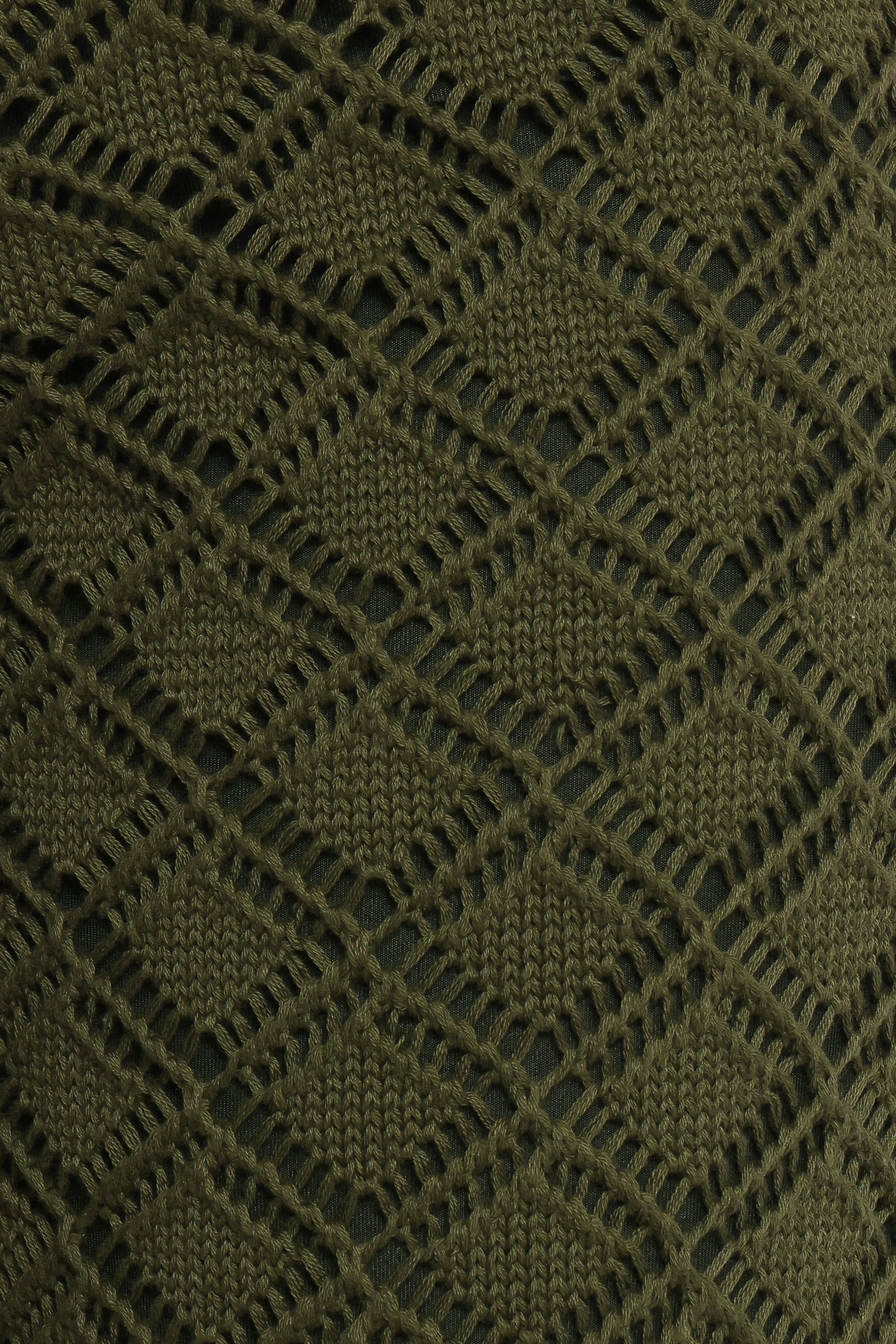 Sable Textured Knit Top - Olive