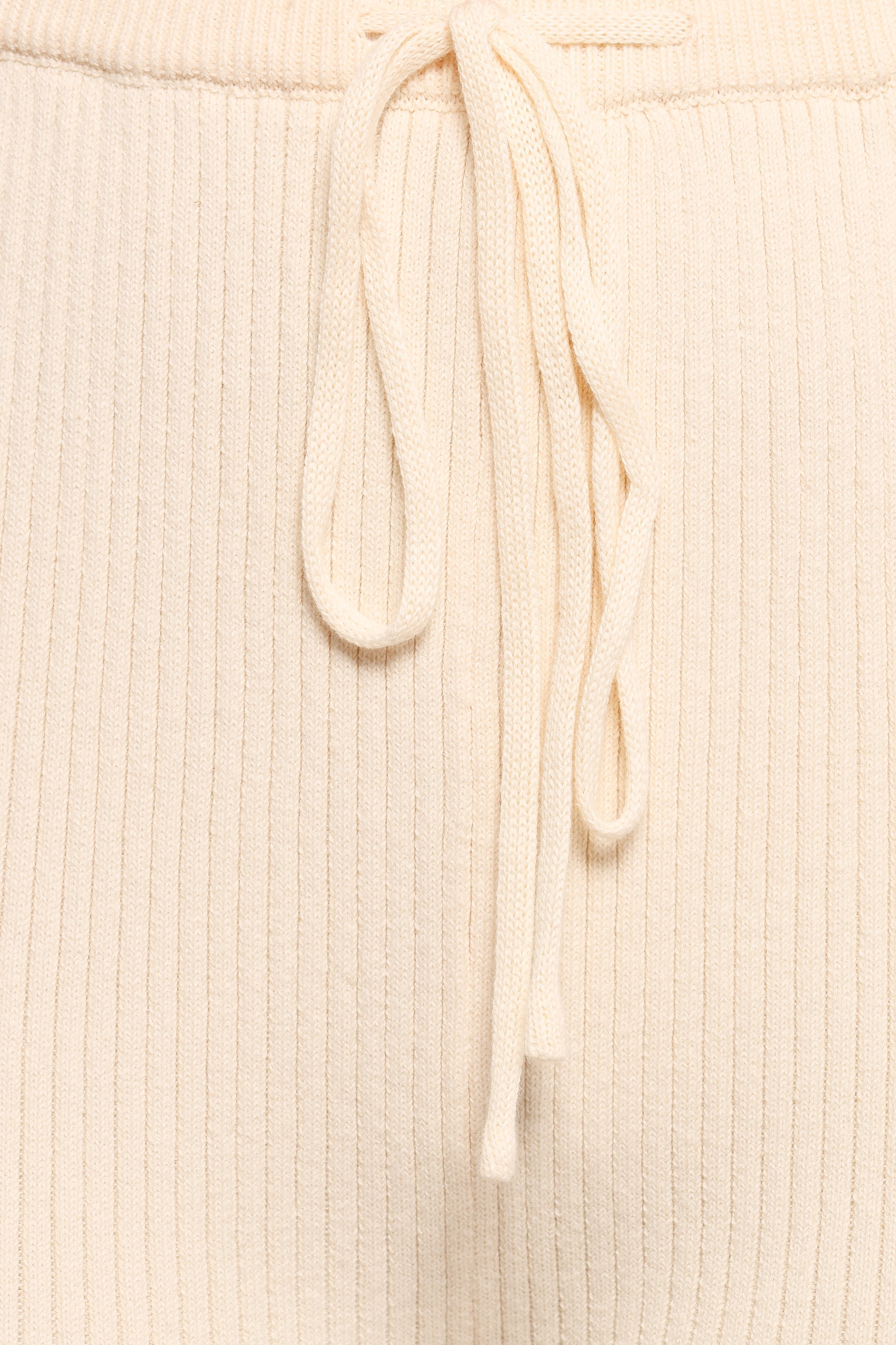 Beeba Ribbed Knit Pants - Cream