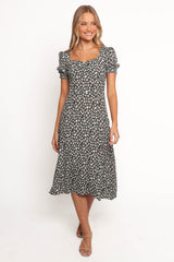 Franklin Dress - Black Floral