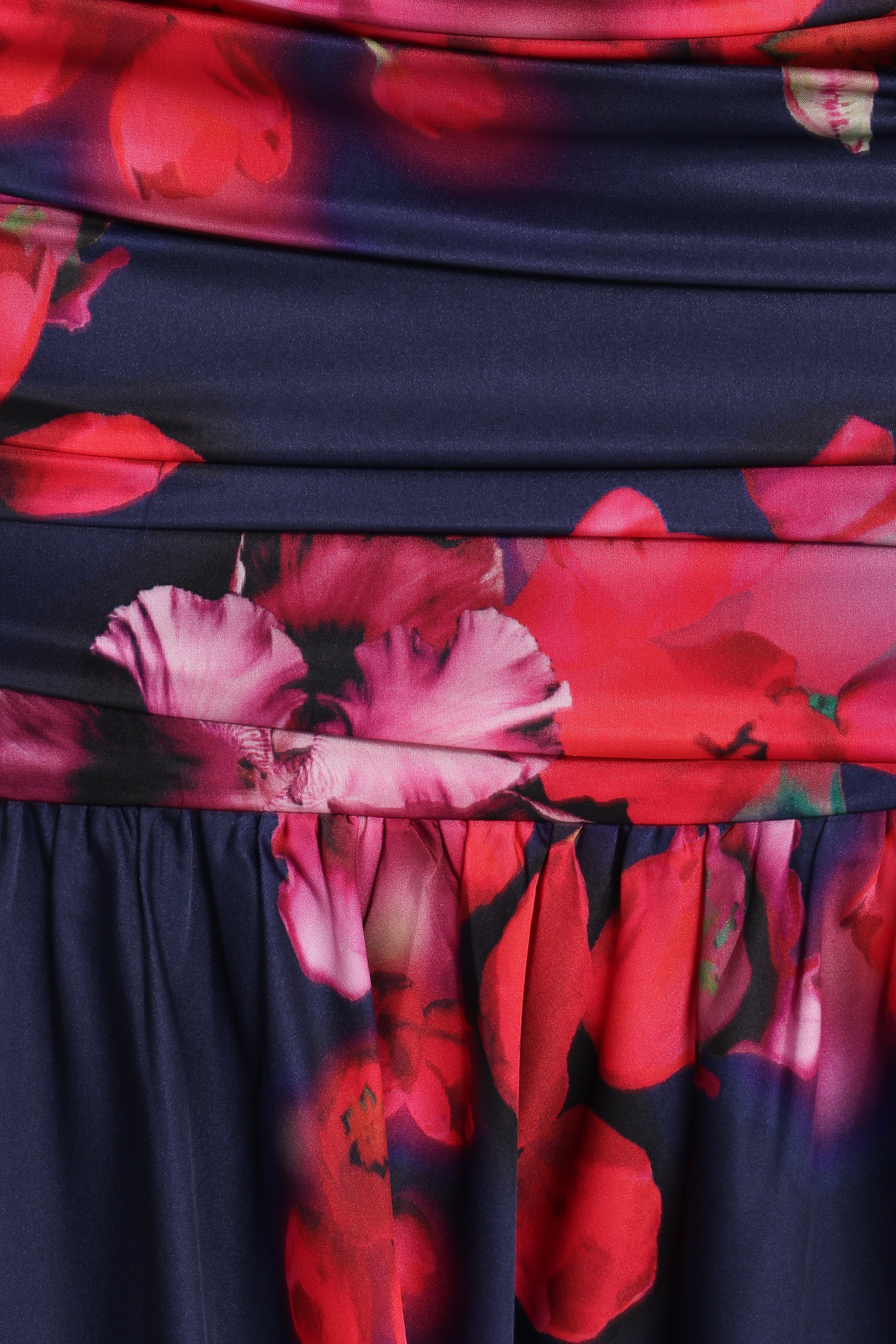 Freda Halter Skirt Set - Navy Floral