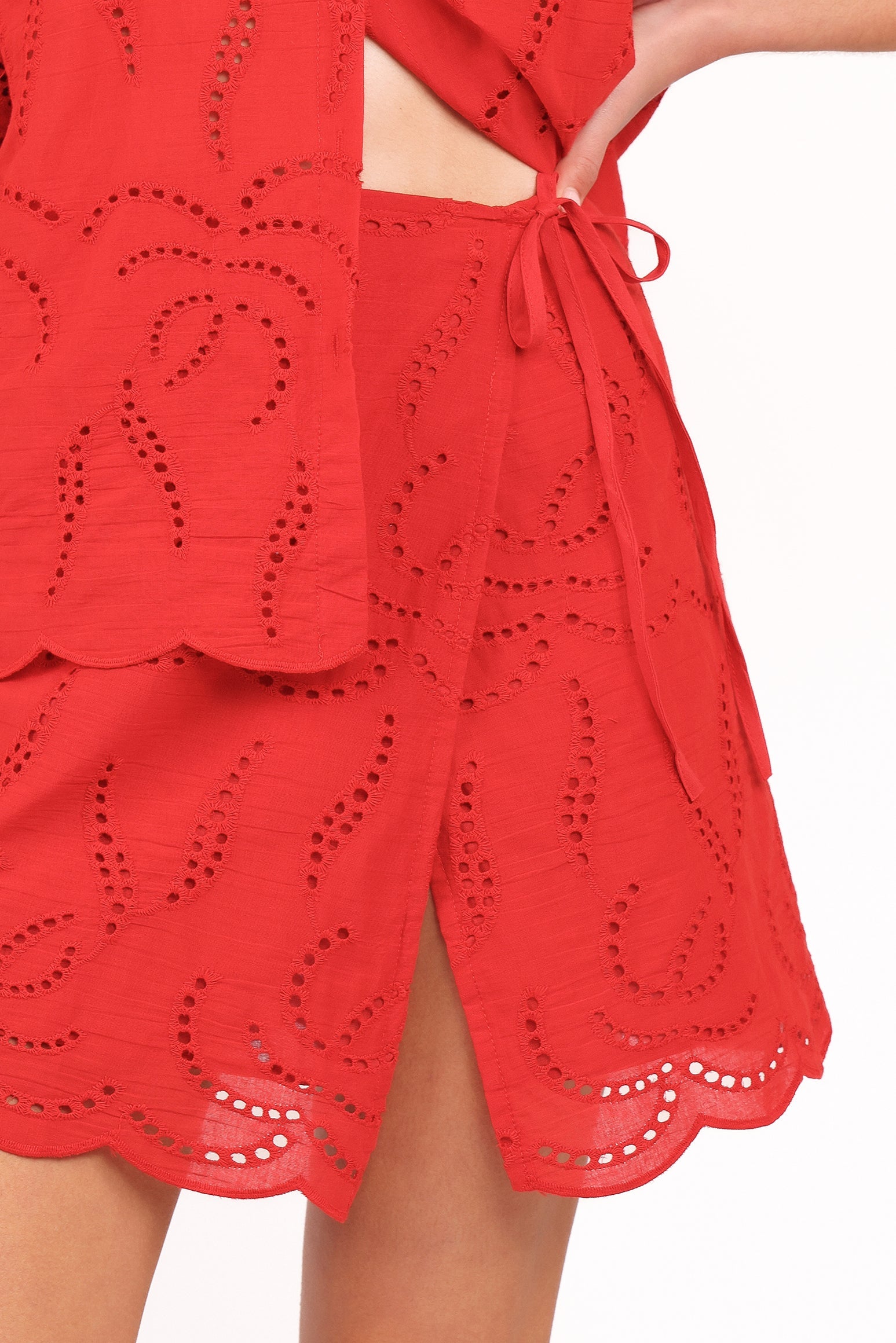 Gallie Skirt Set - Red