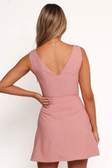 Geraldine Mini Dress - Pink