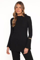 Gracie Lace Pant Set - Black