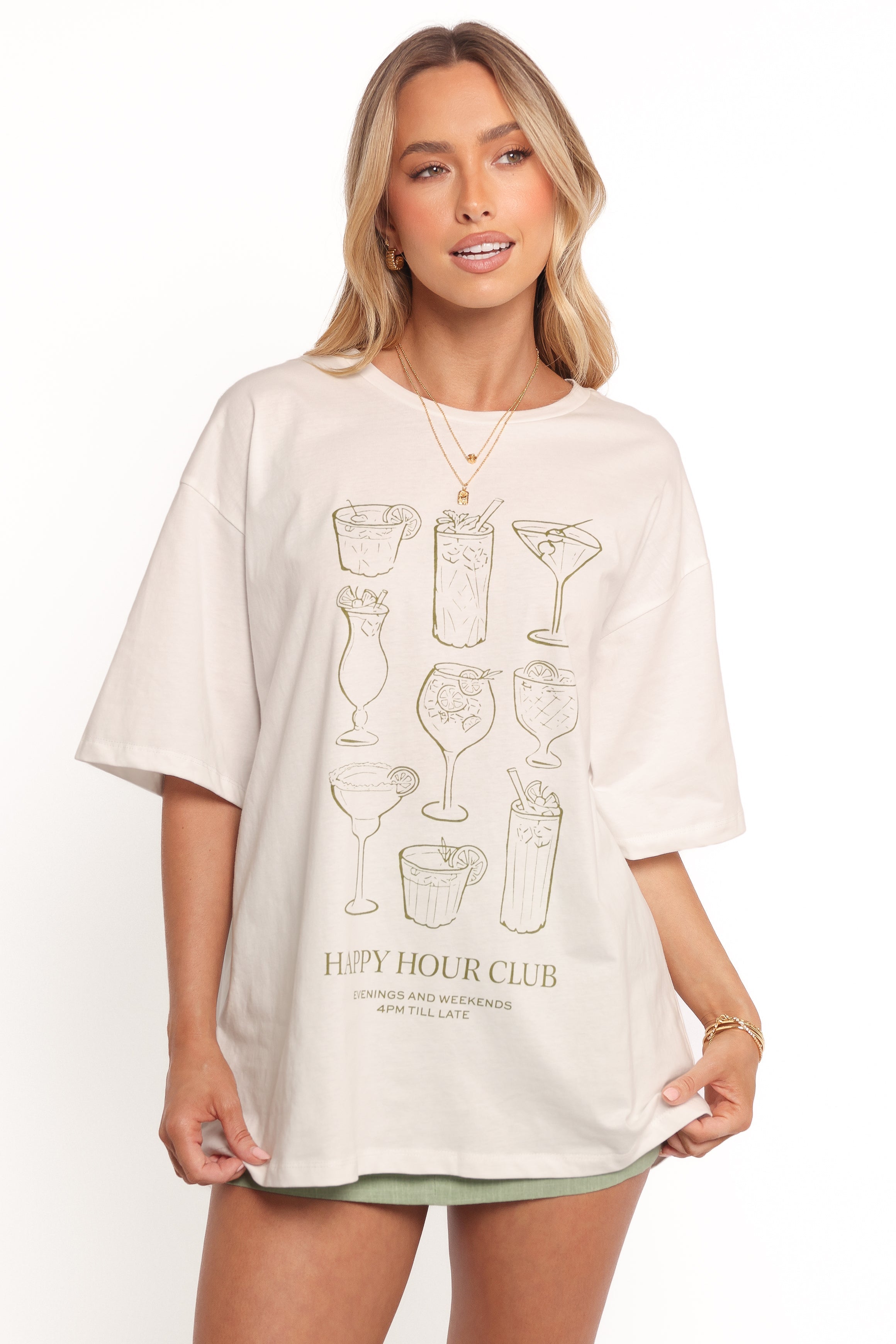Happy Hour Tee - White