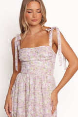 Hayden Maxi Dress - Purple Floral
