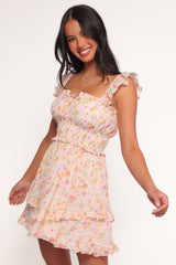 Iliana Mini Dress - Pink Floral