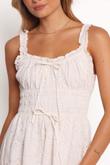 Janessa Mini Dress - Cream Floral