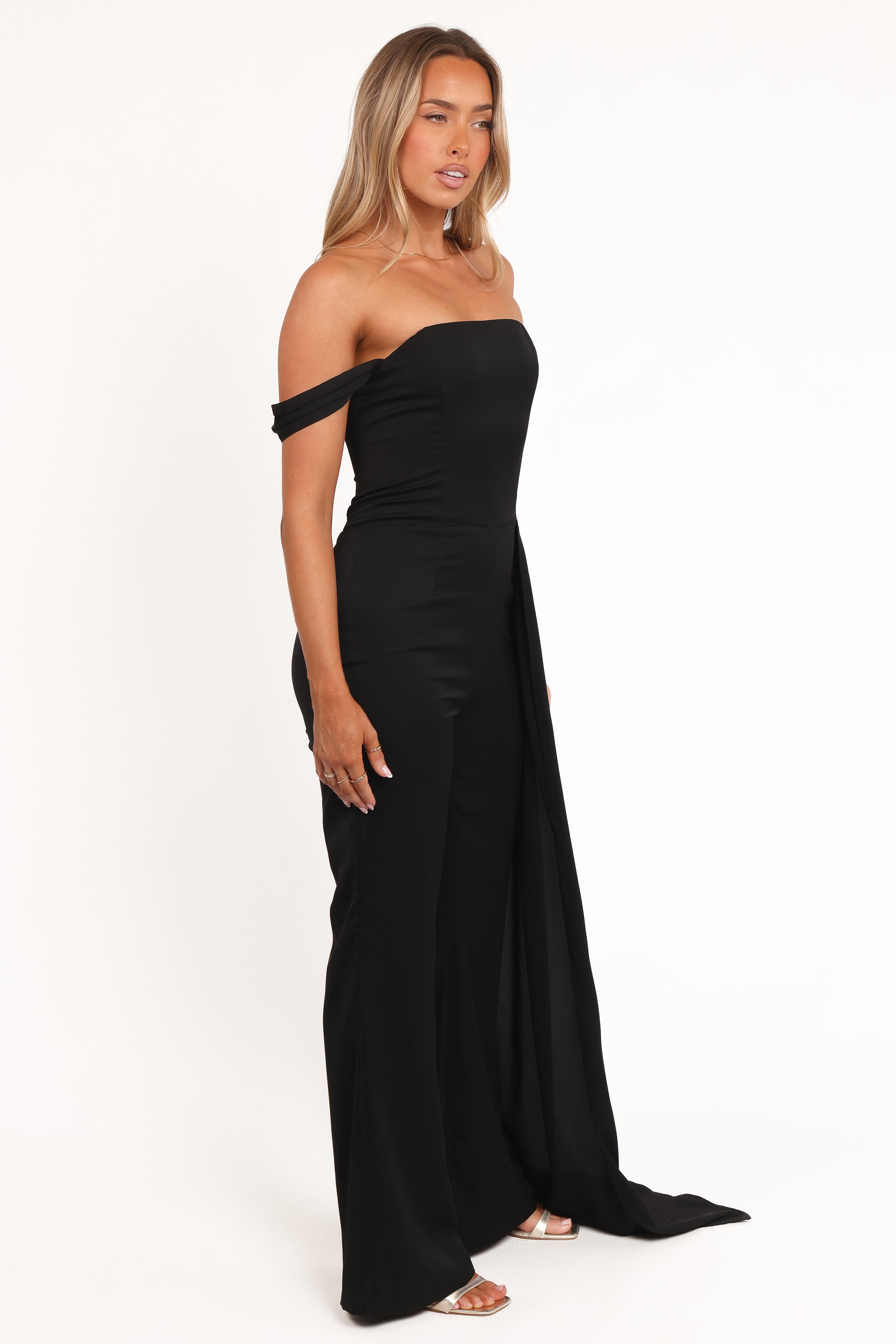 Jenny Off Shoulder Jumpsuit - Black