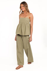 Jessica Pant Set - Olive