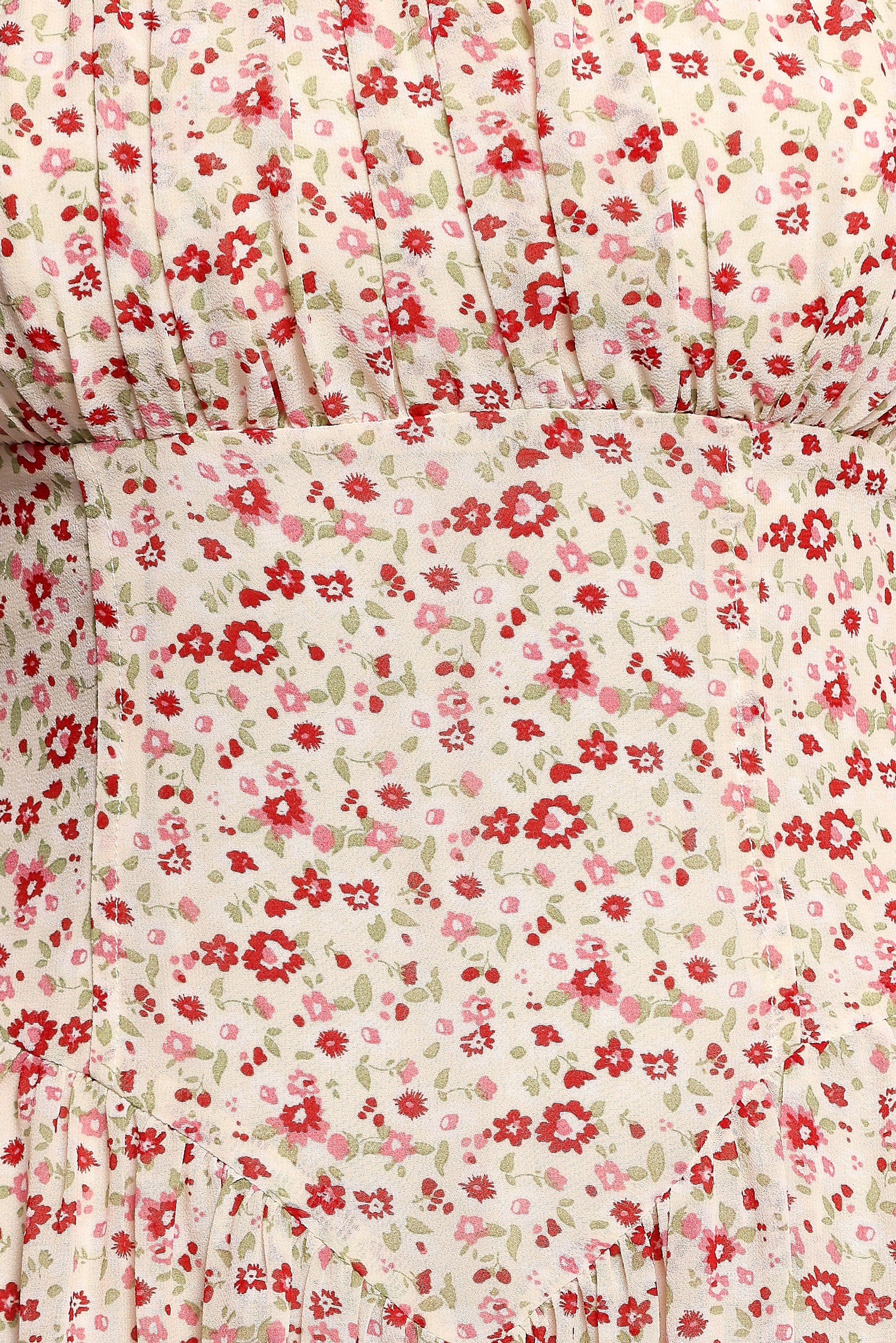 Jody Strapless Maxi Dress - Floral