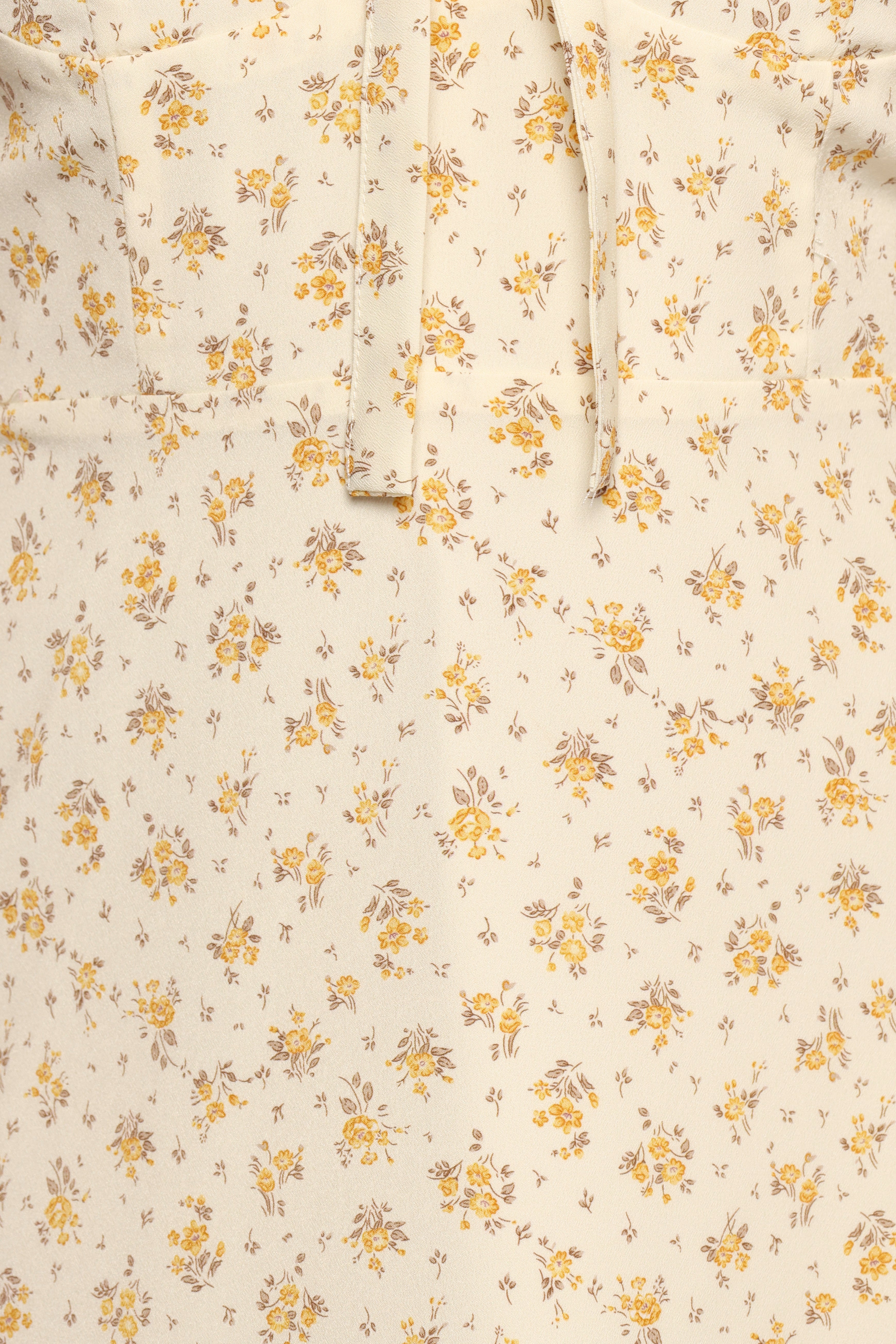 Joss Mini Dress - Cream Yellow