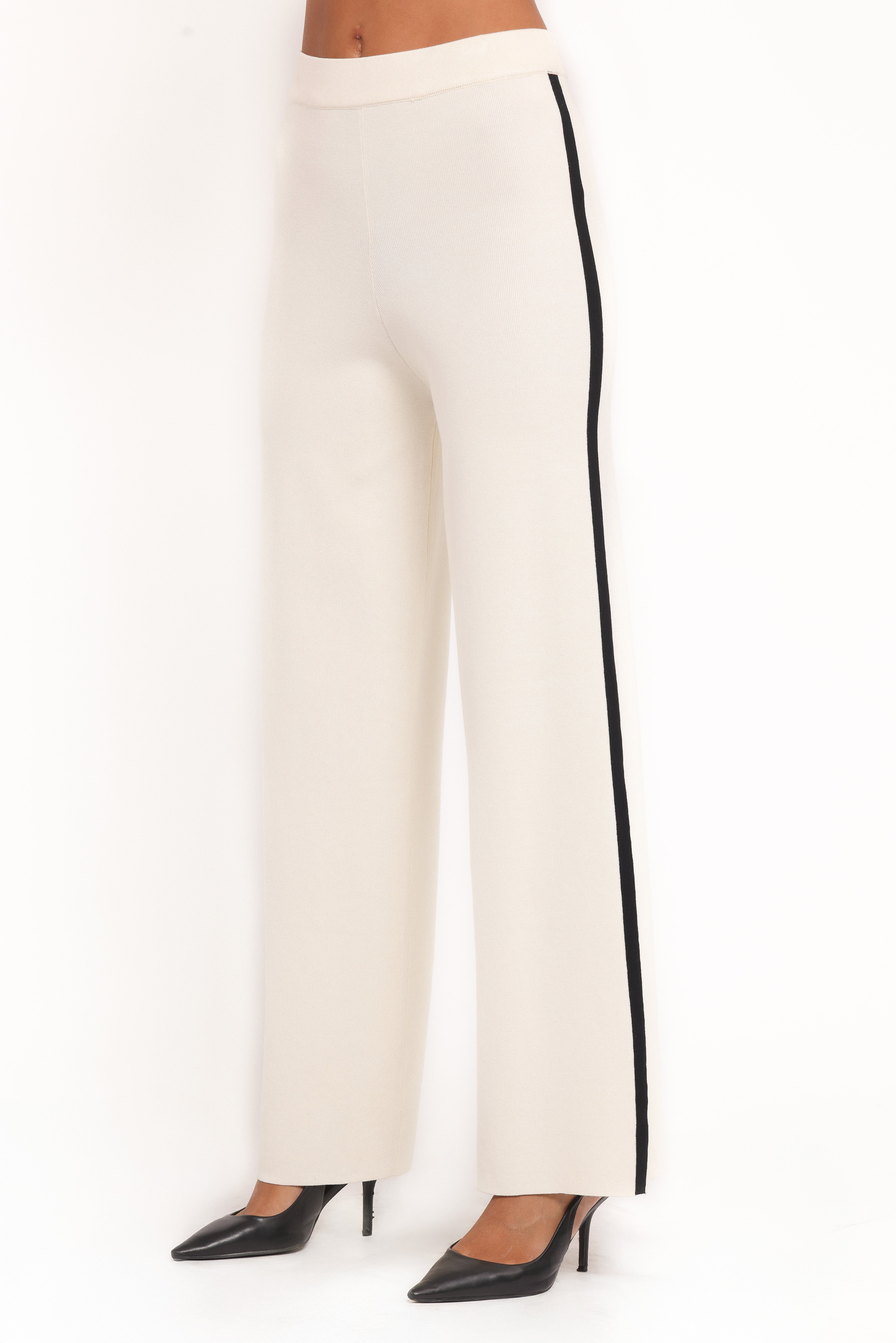 Jules Knitted Pant Set - White