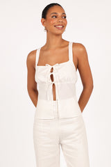Juliette Top - Cloud White