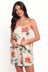 Karlen Strapless Romper - Tutti Frutti
