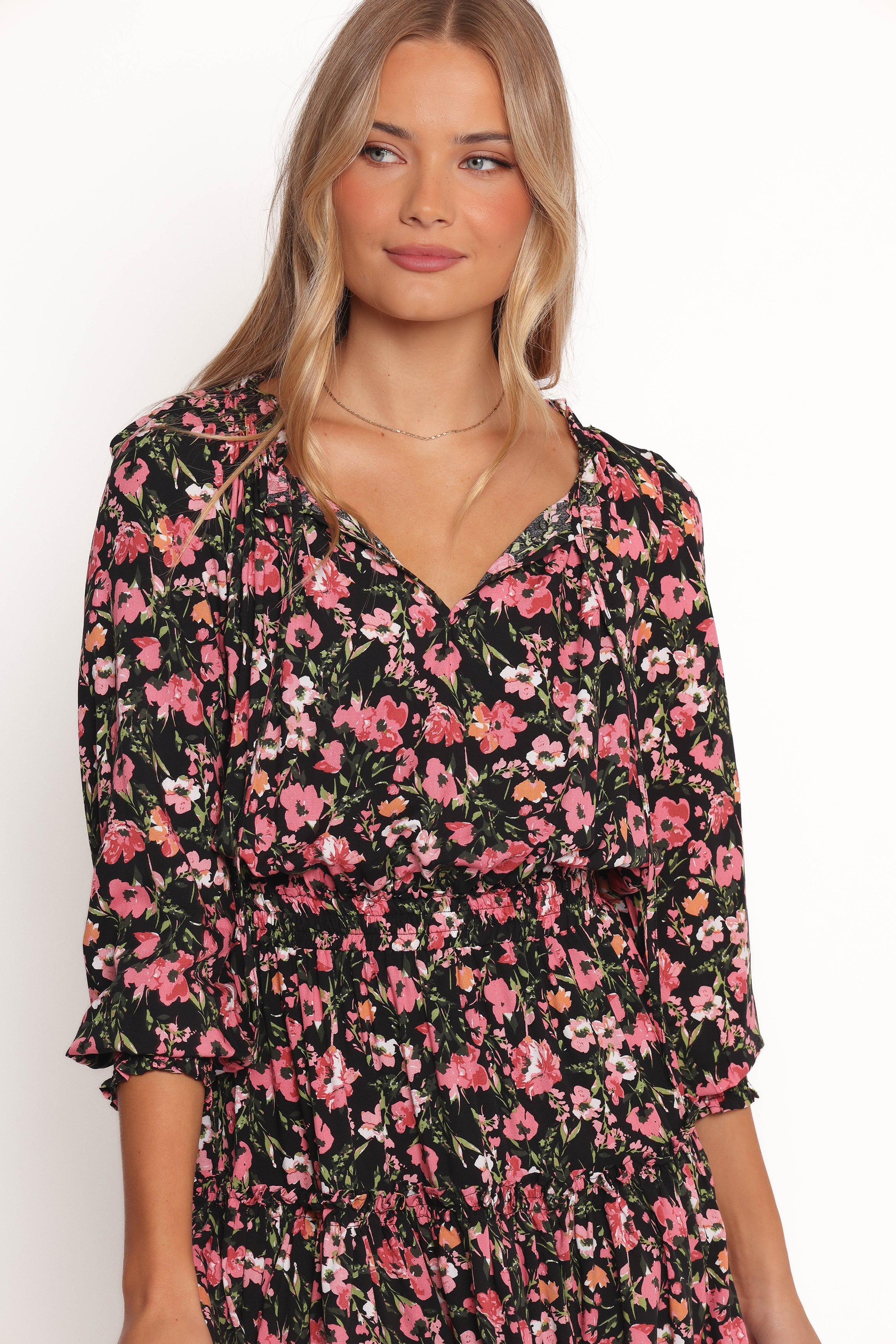 Kealan Dress - Black Floral