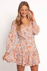 Kealan Dress - Pink Ditsy floral