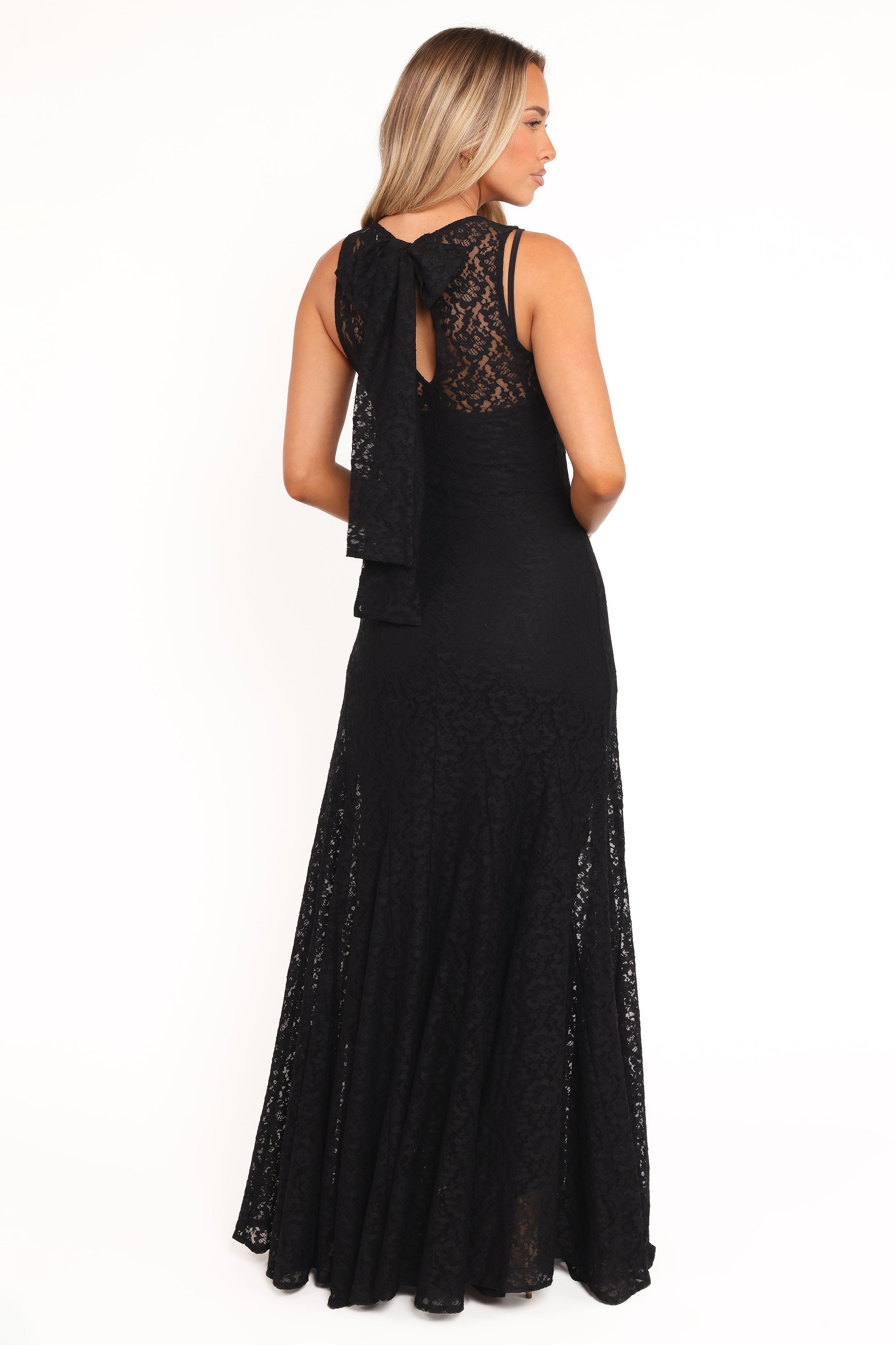 Keani Maxi Dress - Black Lace