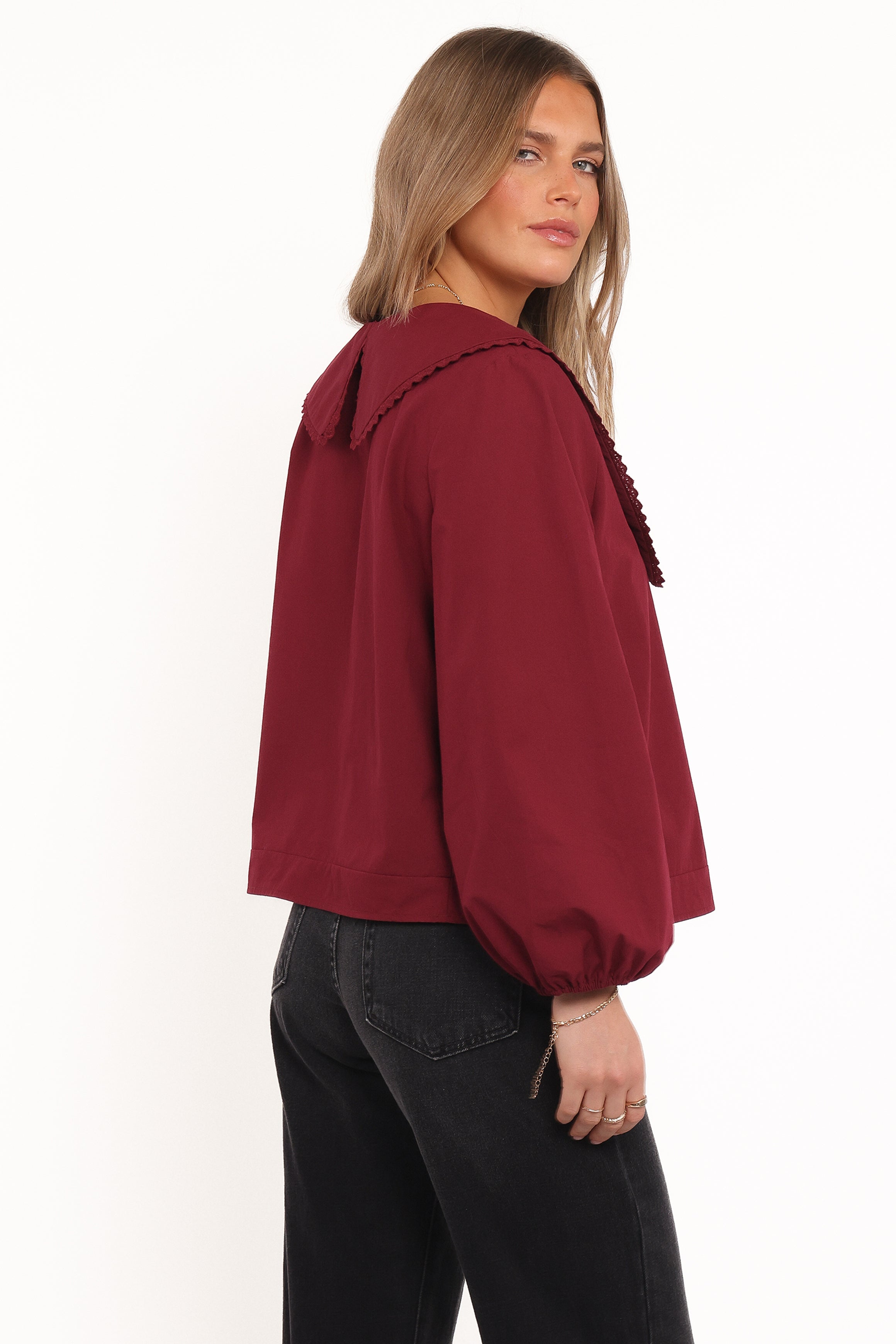 Kenna Long Sleeve Top - Burg