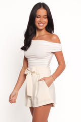 Kieran Lightweight Shorts - Ivory