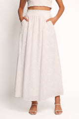 Kimora Maxi Skirt - White