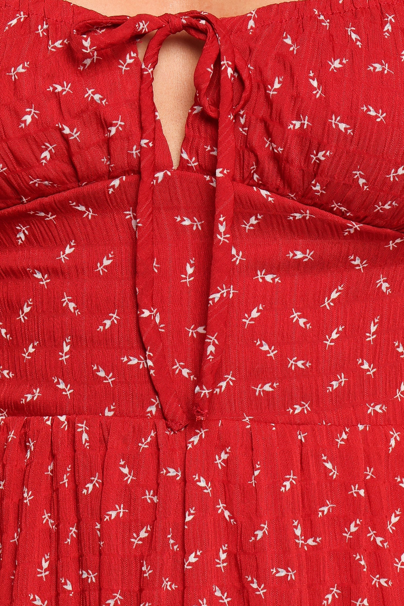 Ariadne Midi Dress - Red