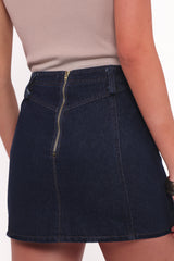 Narla Mini Skirt - Dark Denim