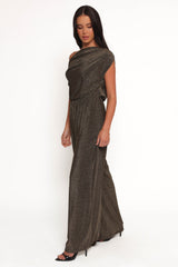 Noelle Jumpsuit - Gold Black