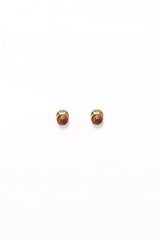 Nova Earrings - Brown/Gold