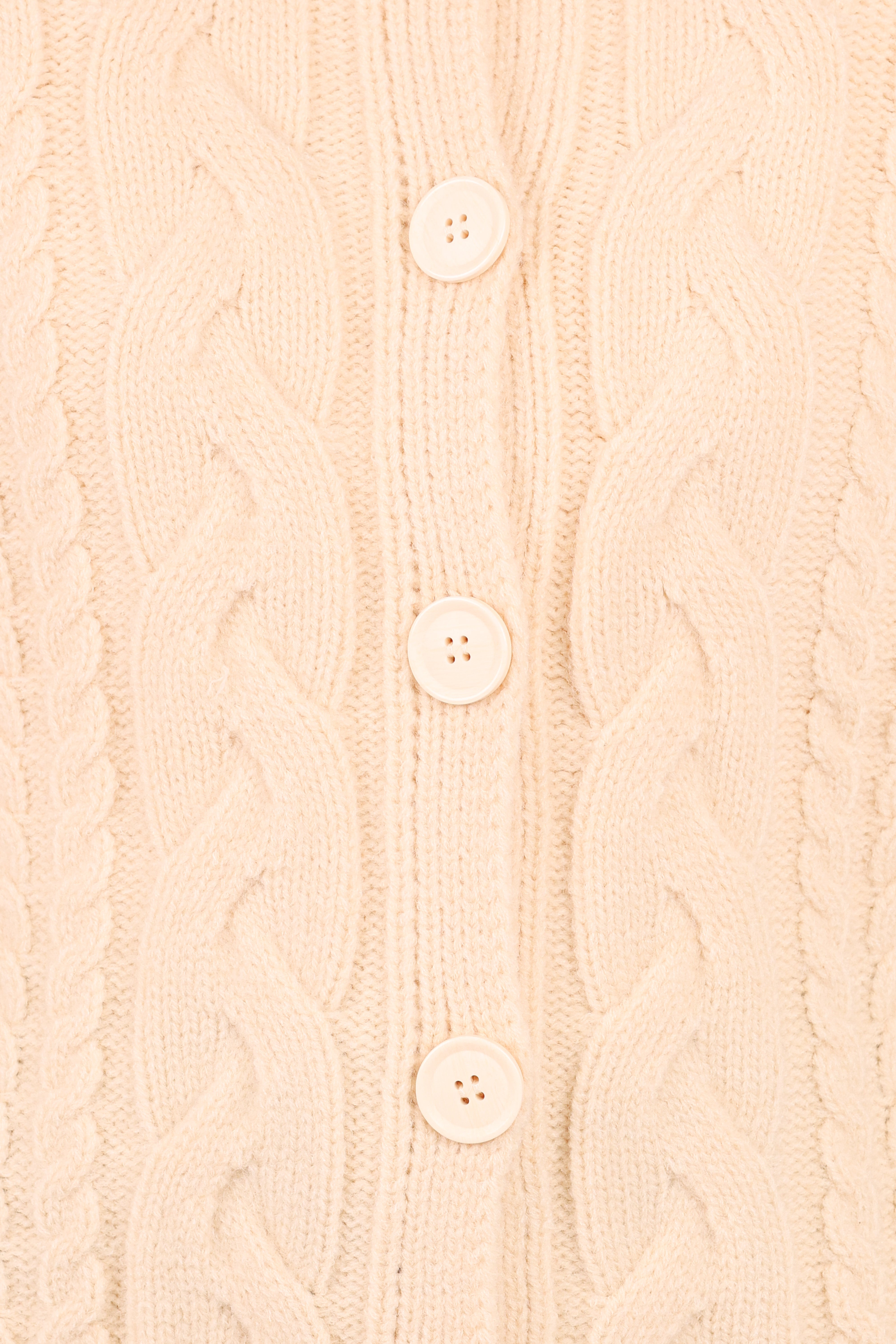 Nika Cable Knit Cardigan - Taupe