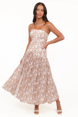 Nyx Strapless Maxi Dress - Mocha