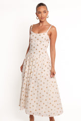 Oakley Maxi Dress - Yellow Floral