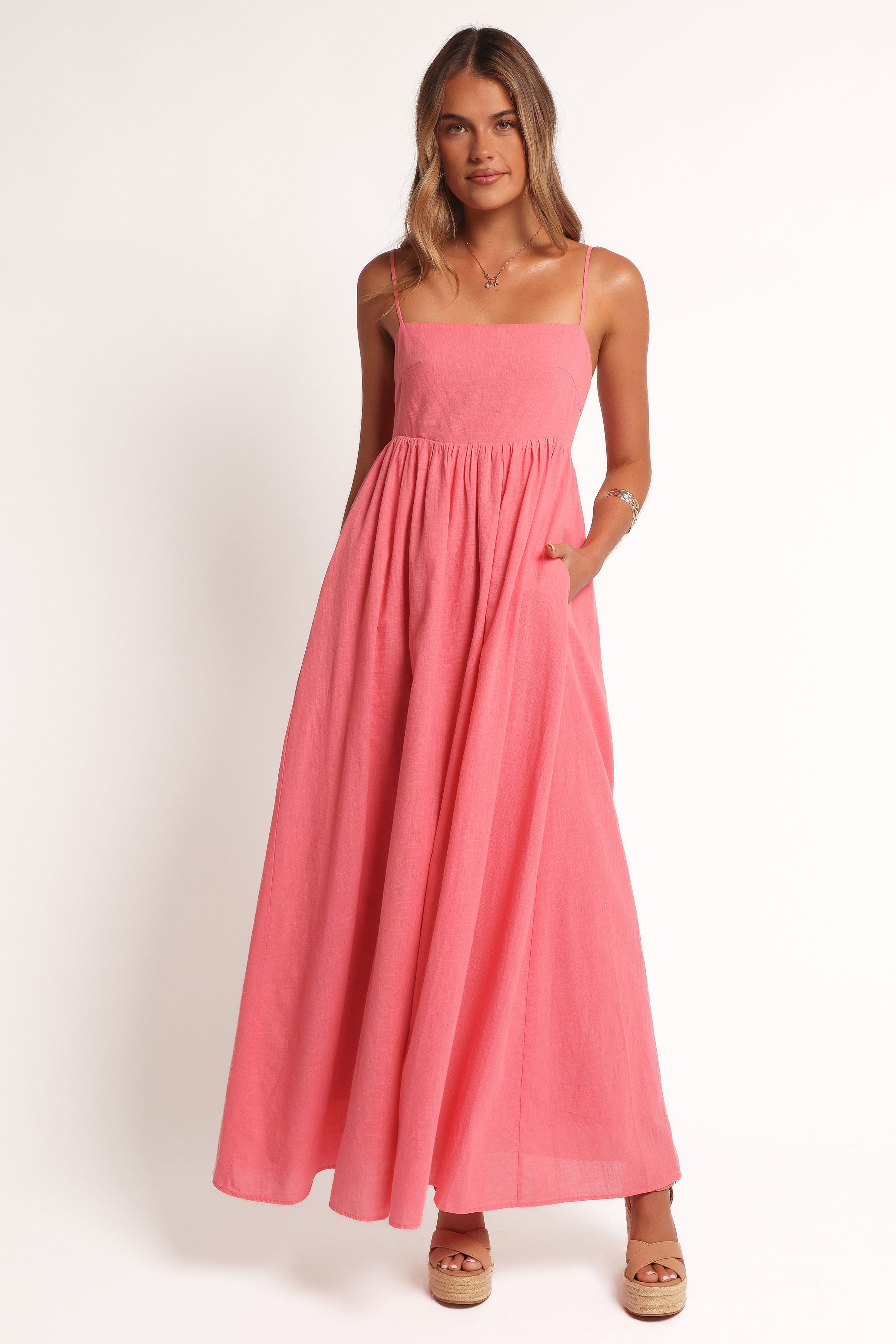 Odessa Maxi Dress - Coral