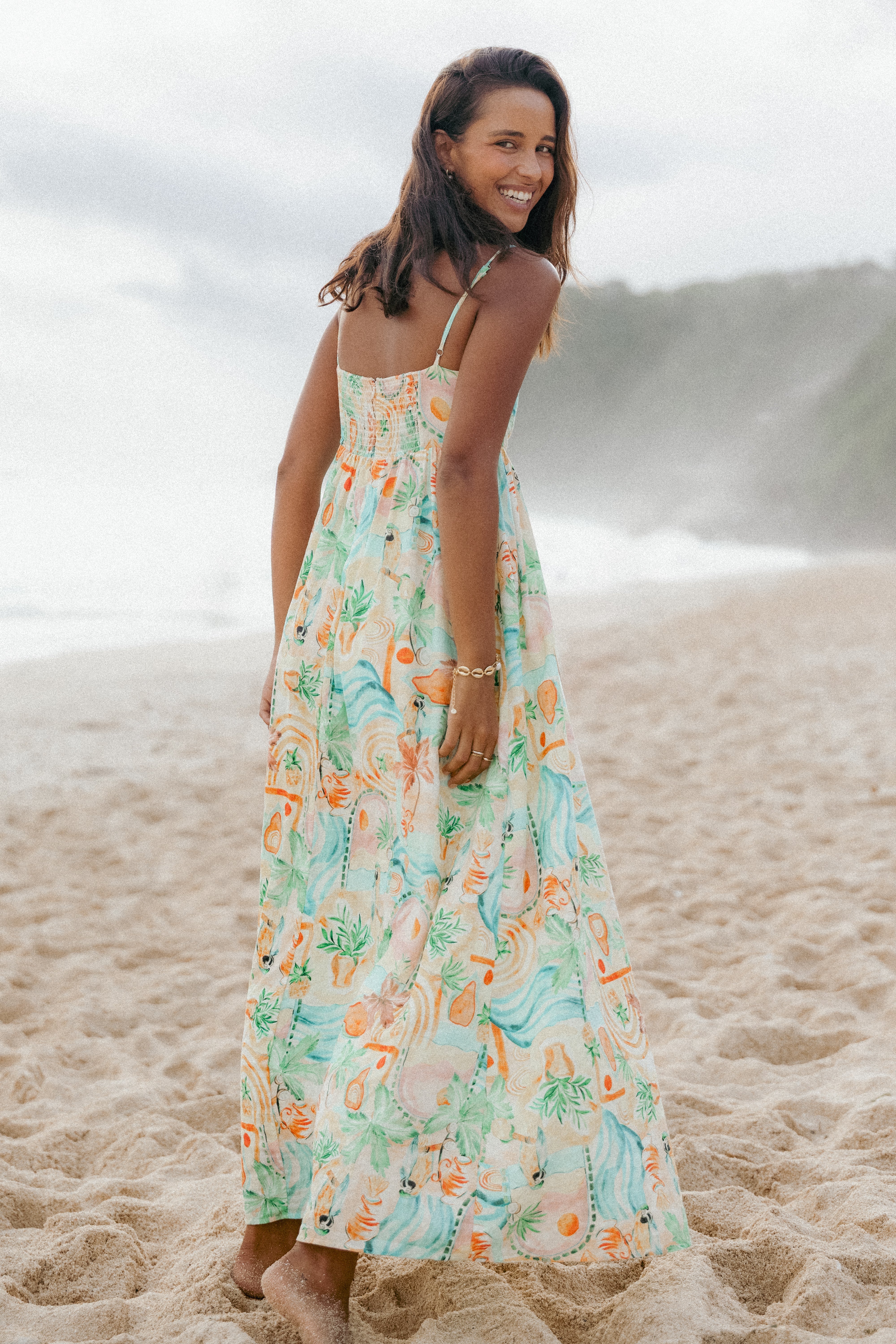 Odessa Maxi Dress - Golden Palm