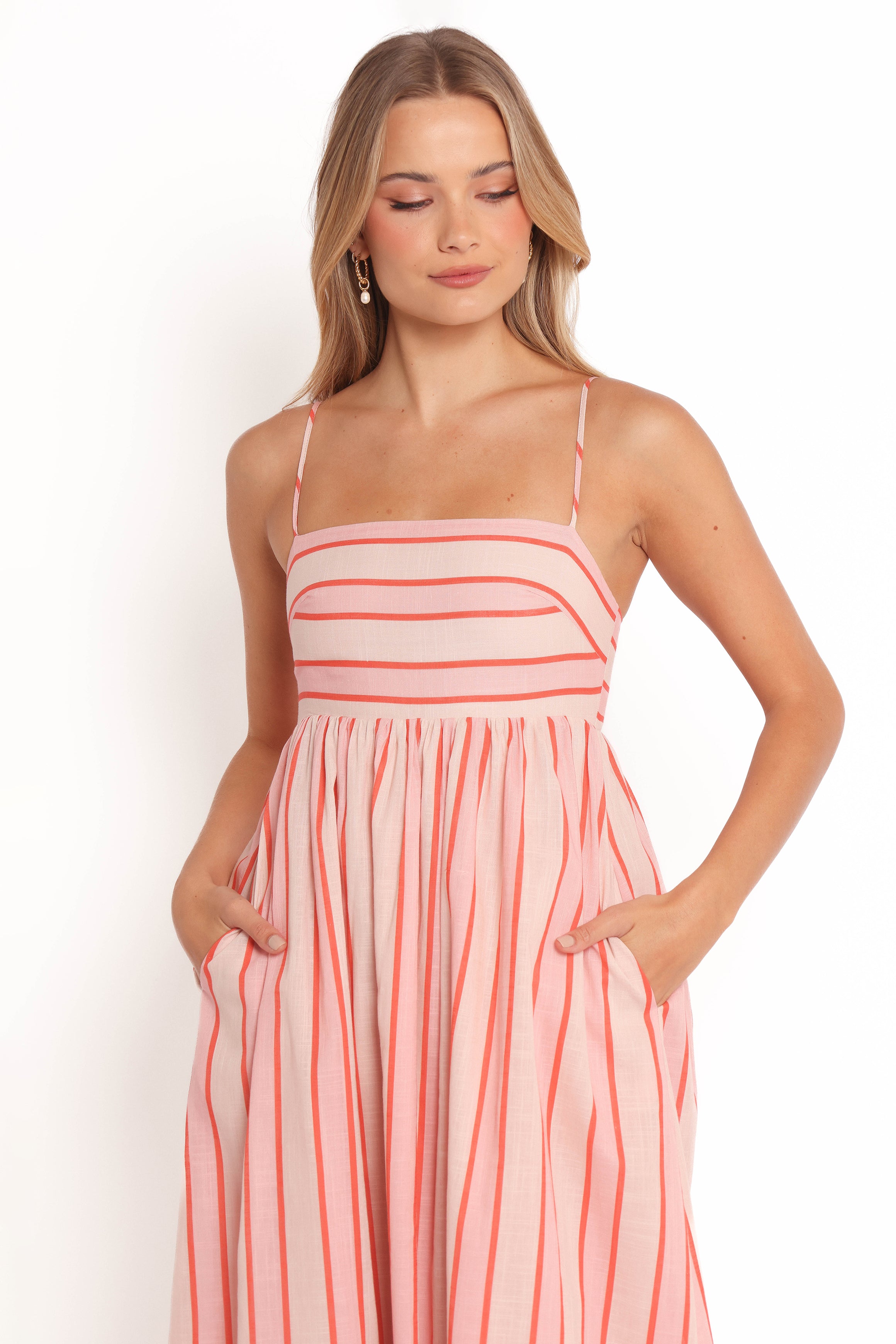 Odessa Maxi Dress - Pink Stripe