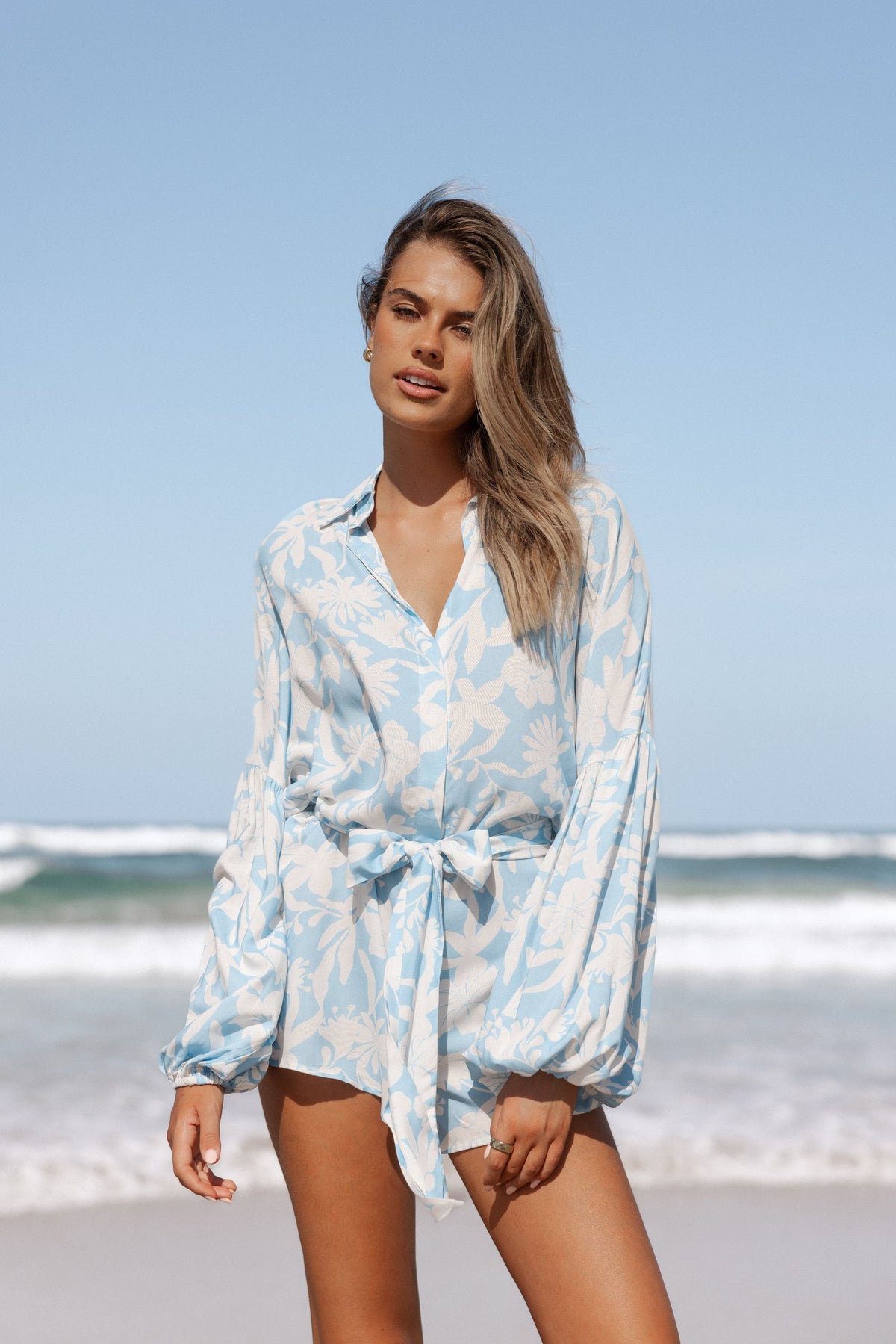 Pali Romper - Blue Floral