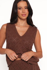 Palma Knit Top - Chocolate