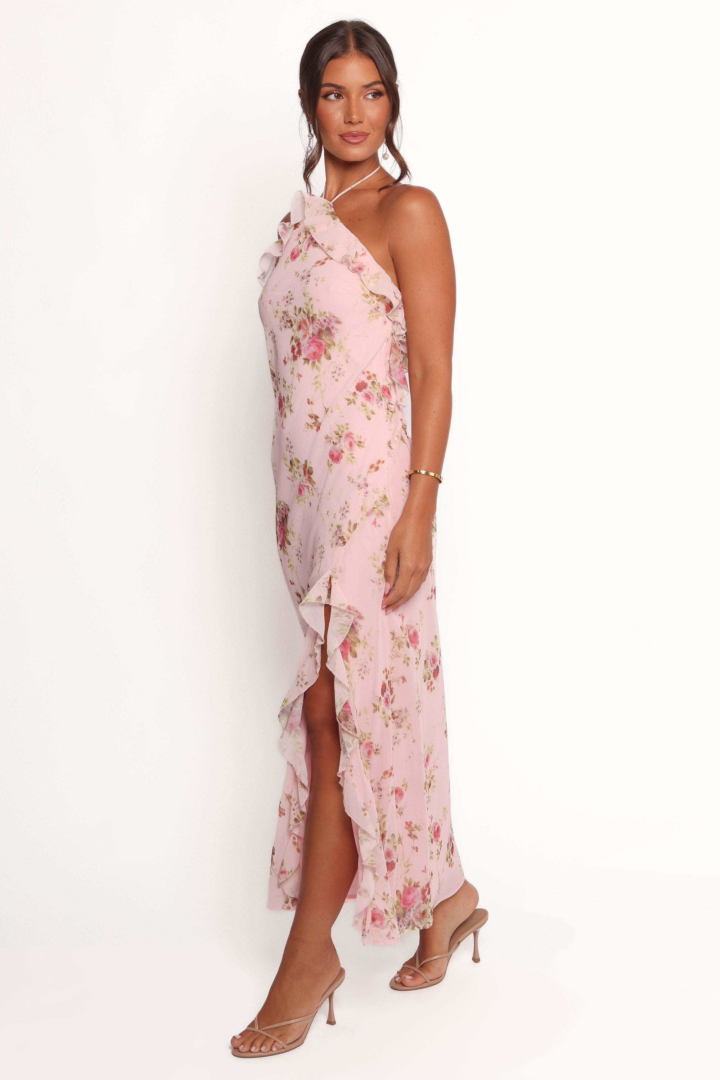 Patricia Maxi Dress - Pale Pink Floral