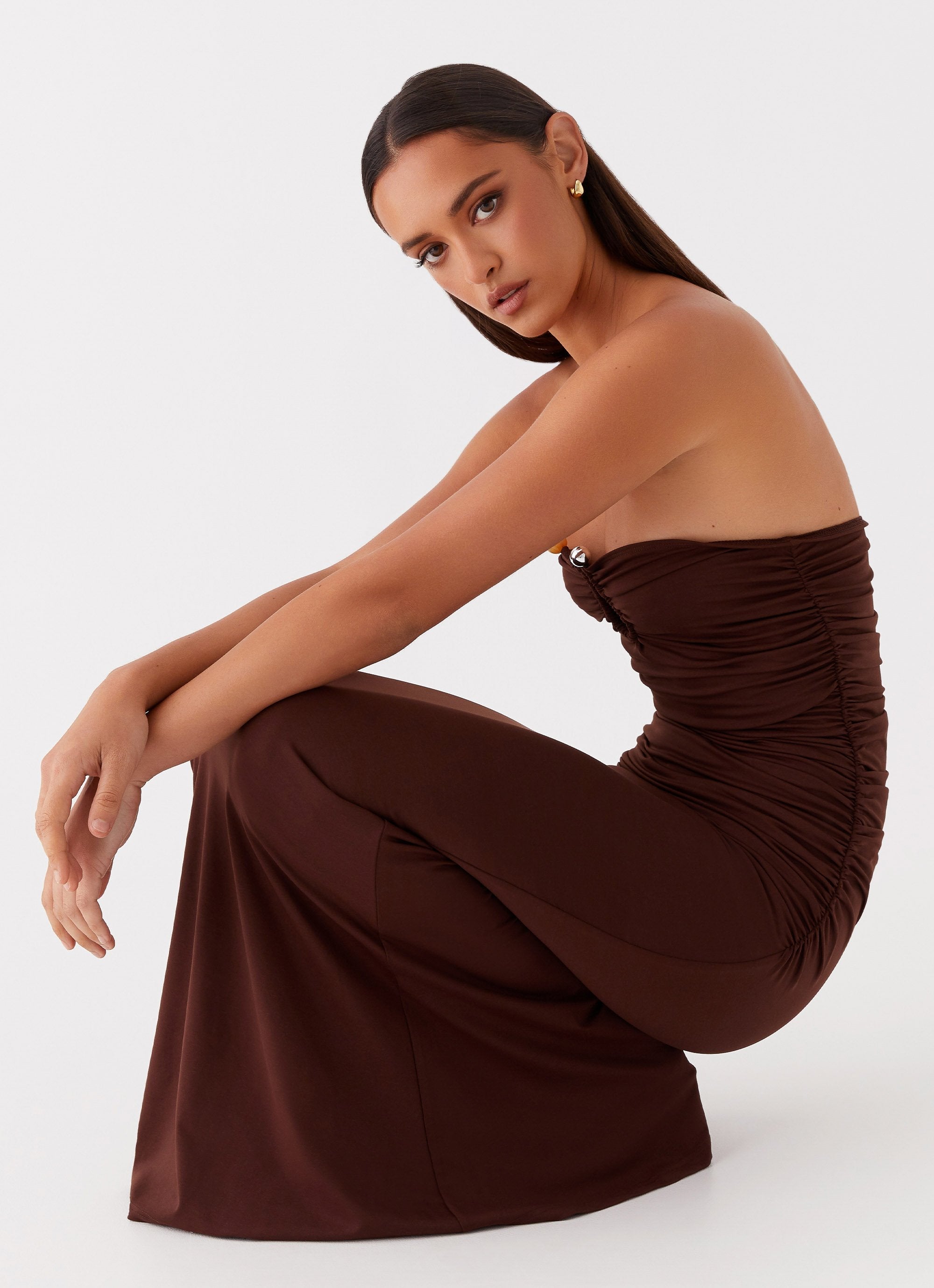 Rudy Maxi Dress - Brown